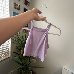 purple tank top